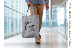 Canvas Tote Bag Mockup Shopping Bag White Natural Blank_183 Product Image 1