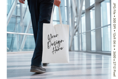 Canvas Tote Bag Mockup Shopping Bag White Natural Blank_187 Product Image 1