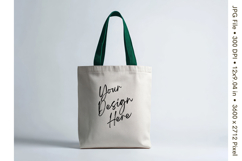 Canvas Tote Bag Mockup Shopping Bag White Natural Blank_206 Product Image 1