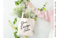Canvas Tote Bag Mockup Shopping Bag White Natural Blank_22 Product Image 1