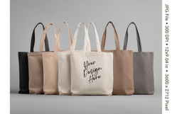 Canvas Tote Bag Mockup Shopping Bag White Natural Blank_235 Product Image 1