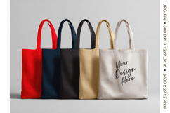 Canvas Tote Bag Mockup Shopping Bag White Natural Blank_237 Product Image 1