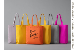 Canvas Tote Bag Mockup Shopping Bag White Natural Blank_239 Product Image 1