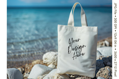 Canvas Tote Bag Mockup Shopping Bag White Natural Blank_251 Product Image 1