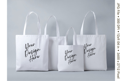 Canvas Tote Bag Mockup Shopping Bag White Natural Blank_255 Product Image 1