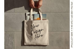 Canvas Tote Bag Mockup Shopping Bag White Natural Blank_264 Product Image 1