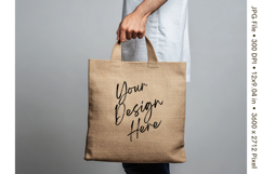 Canvas Tote Bag Mockup Shopping Bag White Natural Blank_57 Product Image 1