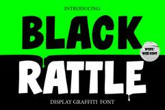 Black Rattle - Display Graffiti Webfont Product Image 1