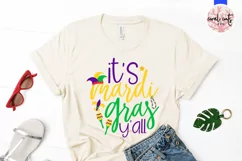 It's mardi gras y'all - Mardi Gras SVG EPS DXF PNG Product Image 2