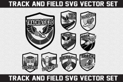 Track and Field SVG logo Design Product Image 1