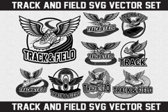 Track and Field SVG logo Design Product Image 1