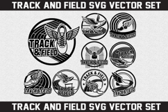 Track and Field SVG logo Design Product Image 1