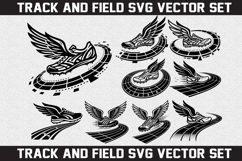 Track and Field shoe SVG logo Design Product Image 1
