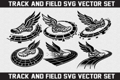 Track and Field shoe SVG logo Design Product Image 2