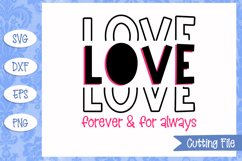 Love forever and for always SVG File Product Image 1