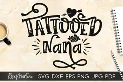 Tattooed Nana SVG Inked Grandma svg Tattoos Product Image 1