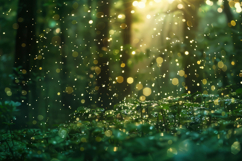 Emerald Greenery Forest Foliage Background Wallpaper Product Image 1