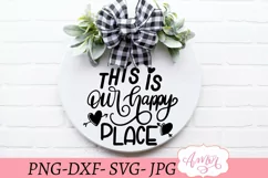 This is our happy place svg, Porch sign svg Product Image 1
