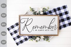 Remember I Am Always With You SVG Design Product Image 1