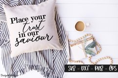 Place your trust in our saviour - Christian SVG File Product Image 1