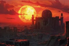Ancient city sunset. Historic travel Product Image 1