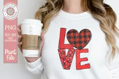 Hand Lettered Love | Valentine’s Sublimation Design Product Image 1