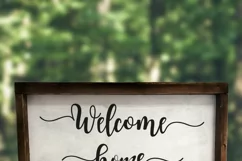Welcome Home SVG - Living Room SVG - Home Decor SVG Product Image 2