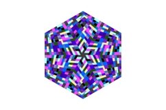 6 Mosaic Pattern Hexagons Product Image 7
