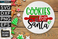 Cookies For Santa SVG DXF PNG EPS Product Image 1