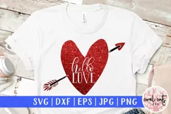 Hello Love - Love & Valentine SVG EPS DXF PNG Product Image 1