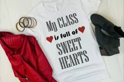 My class is full of sweet hearts svg. Product Image 1