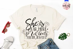 She is far more precious than jewels - Women Empowerment Svg Product Image 2