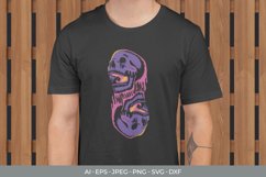 Two Side Melting Skull for T-Shirt Design Product Image 1