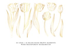 Floral SVG bundle, Tulip SVG clipart , Set of SVG flowers Product Image 2