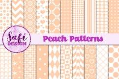 Peach Digital Paper Patterns Product Image 1