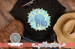 Pastel Colored Sunflower| Be Kind| Sublimation File Product Image 3