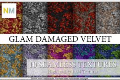 Glam Damaged Velvet 10 Seamless Fabric Textures Product Image 1
