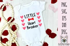 Little Heart Breaker, Valentine's Svg cut file. Product Image 1