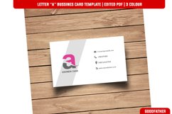 Letter "A" Creative Bussines Card Template Product Image 3