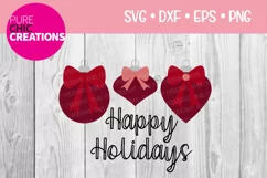 Christmas SVG|Happy Holidays|SVG DXF PNG EPS Product Image 1