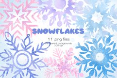 Snowflakes Clipart - PNG Files Product Image 1