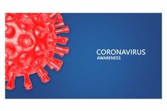 Coronavirus. Banner template with 3d illustration of corona Product Image 1
