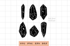Crystal svg, Celestial svg for Cricut and Silhouette, PNG Product Image 1