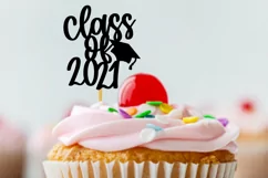 Class of 2021 svg, graduation cake topper svg, cake topper Product Image 2