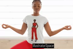 African American women clip art bundles, Gym clipart PNG Product Image 3