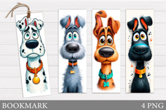 Cute Dog Bookmark Design. Funny Dog Bookmark Sublimation Product Image 1