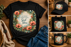 Do What Makes Your Soul Shine Floral PNG Design Product Image 2