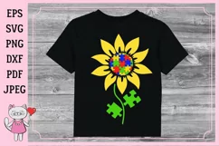 Sunflower svg, autism svg file,autism cut file Product Image 1
