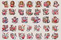 STICKER BUNDLE. Print &amp; Cut Stickers 300 PNG Product Image 2