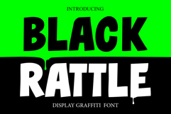 Black Rattle | Display Graffiti Bold Typeface Product Image 1